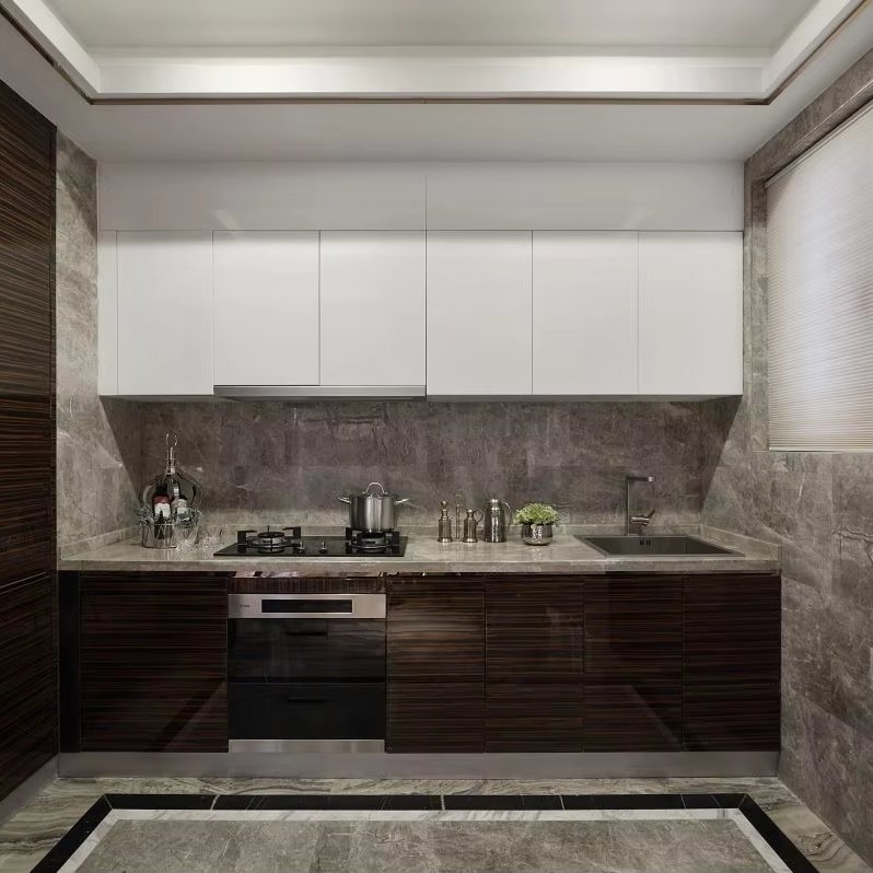 high end gloss acrylic kitchen cabinets door wholesale ready to assemble sink and cabinet metal aluminium designer melamine