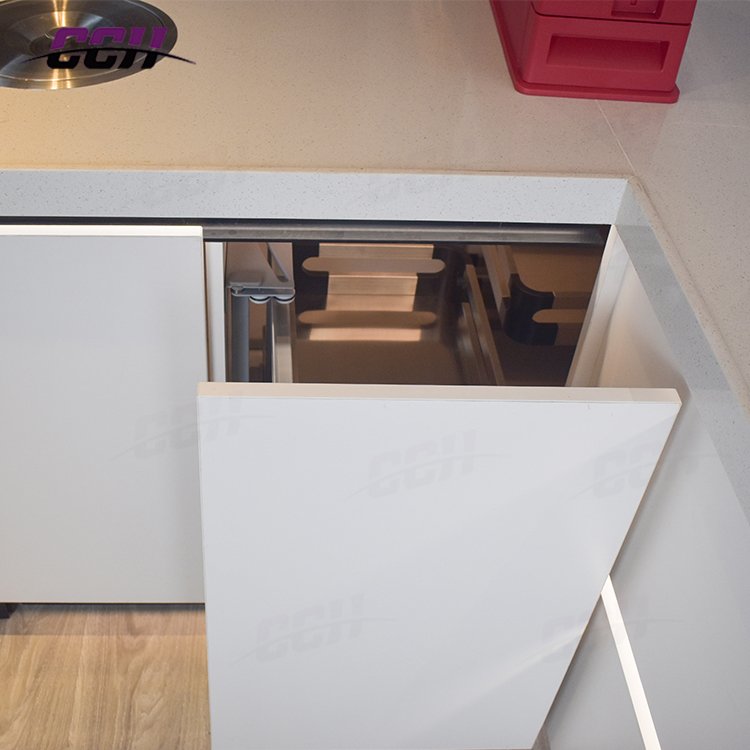 Kitchen cabinet sliding pull-out basket corner swivel basket drawer pull out basket blind corner
