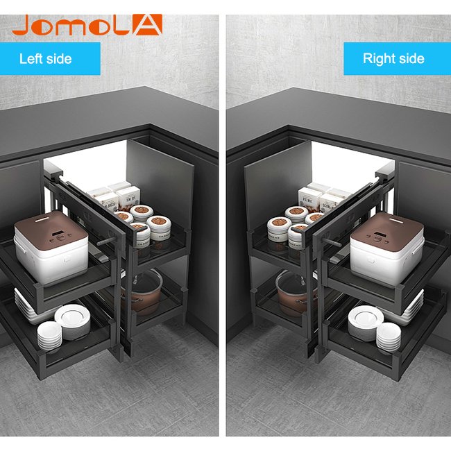 factory custom universal kitchen storage magic corner cabinet basket