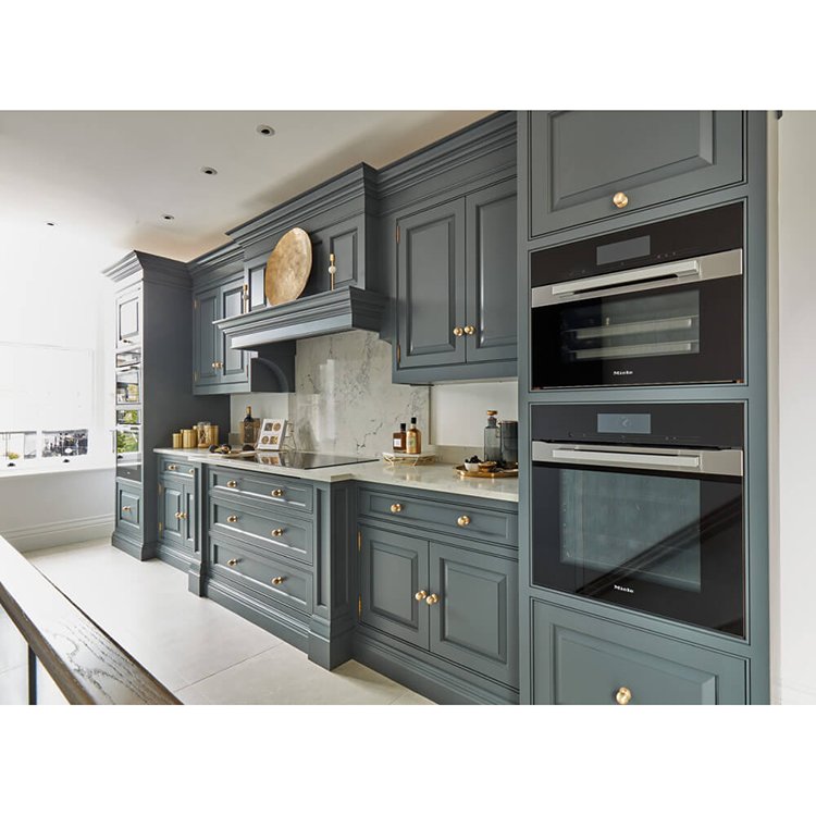 Vermont Solid Wood Kitchen Cabinet Complete Sets Vintage Custom Design Kitchen Cabinet Sets Durable Waterproof For Indoor