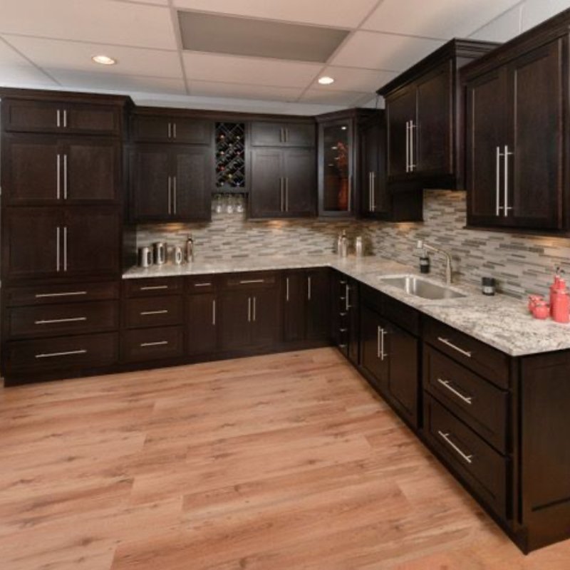 Custom American Solid Wood Kitchen Cabinets Oak Cupboards Kitchen Furniture With Accessories