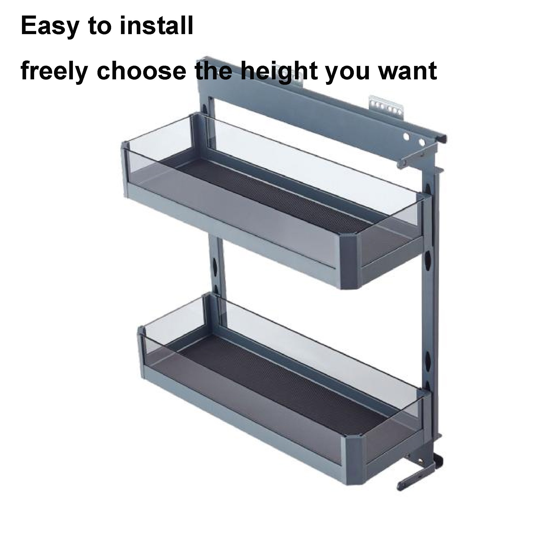 ComSol Expandable Pull Out Glass Cabinet Organizer Kitchen Cabinets Organizers Slide Out Drawers For Kitchen Cabinets