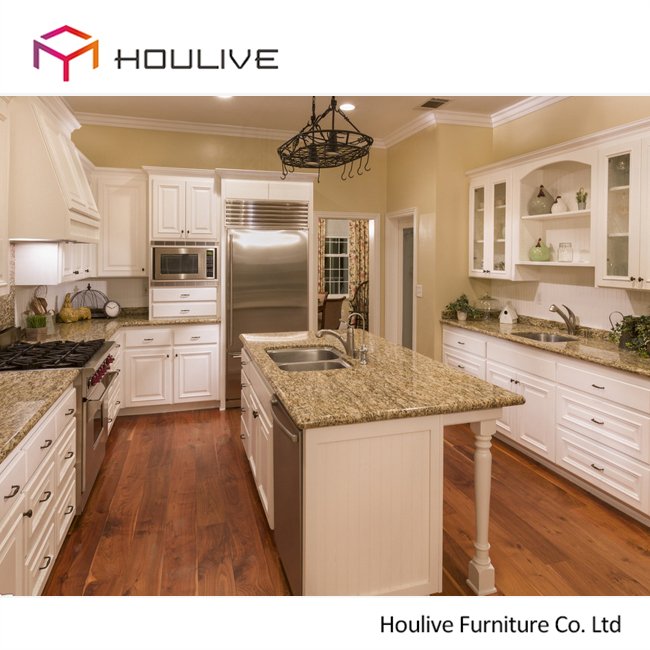 maple wood self assemble solid wood raised panel style kitchen cabinets