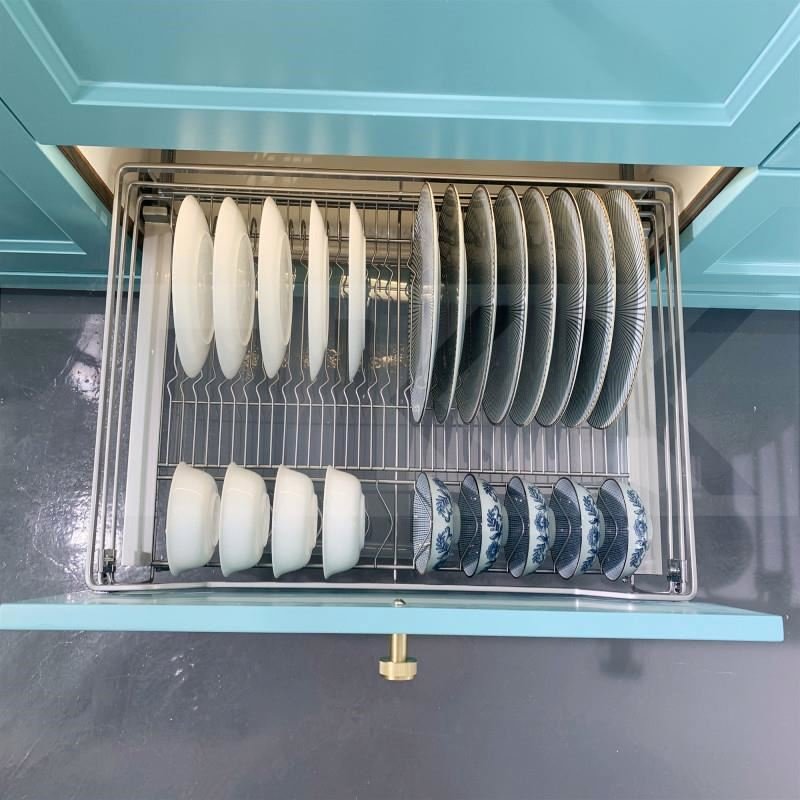 TKK Modern Wire Metal Kitchen Cabinet Storage Basket Sink Drawer Sliding Pull out Wicker Baskets for Kitchen Cabinets