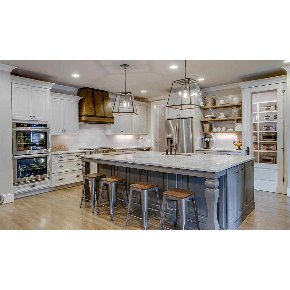 2022 High Gloss Glossy Home Modern White Plastic Polyurethane And Laminate Furniture Kitchen Cabinets For Sale