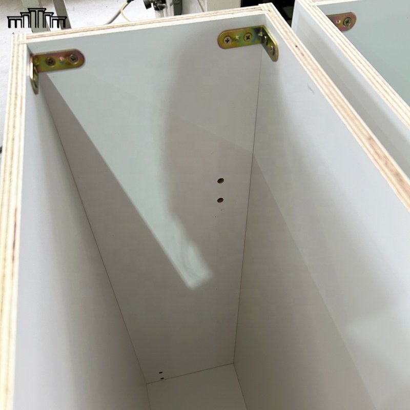 OEM Factory Automatic Production Pull Out DTC Soft Close Drawer Glides Kitchen Base Spice Rack Cabinets With CARB-2 Plywood Body