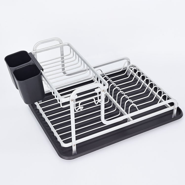 storage aluminium dish drying plate holder dryer utensils dish drain rack kitchen Steel Standing Type Dish Plate And Bowl Rack