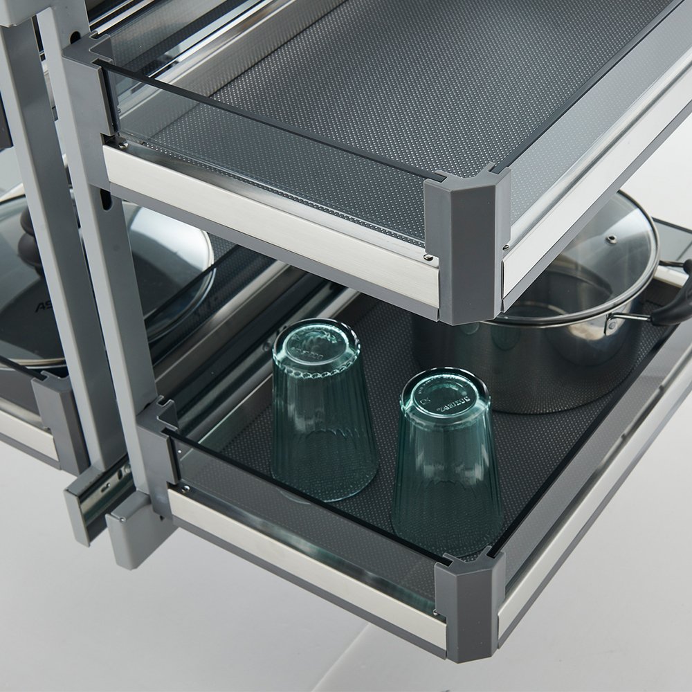 Kitchen Accessories Modern Corner Drawer System Corner Pull Out Basket