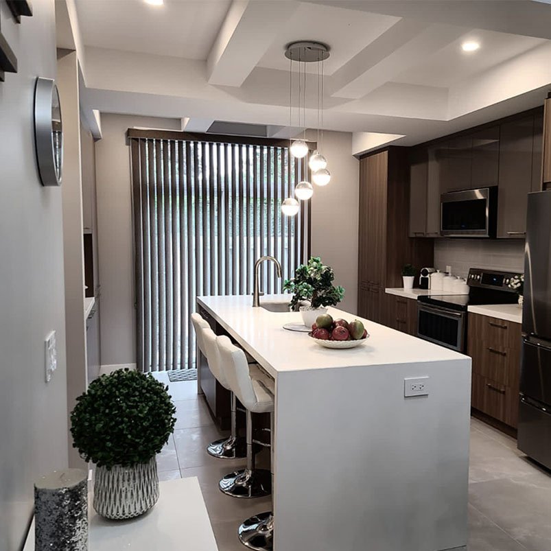 Popular luxury matte cabinets private label manufacturer custom matte kitchen cabinets