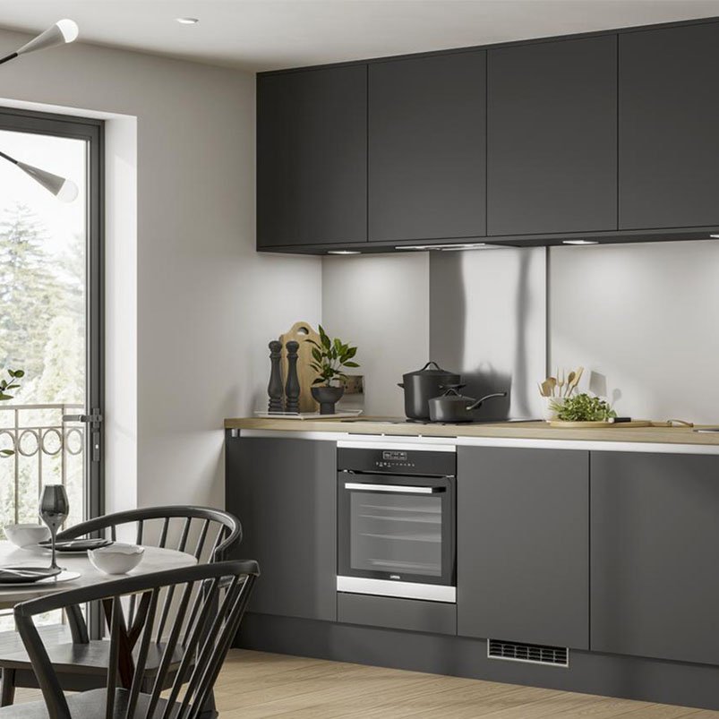 Popular luxury matte cabinets private label manufacturer custom matte kitchen cabinets