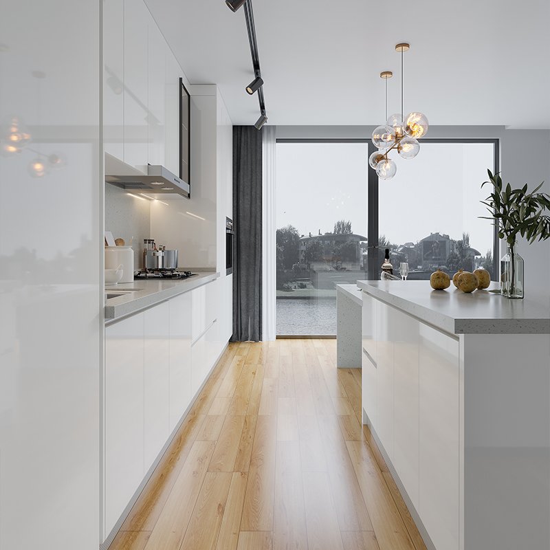 OPPOLIA White European Style Modern Kitchen Cabinets China Cheap