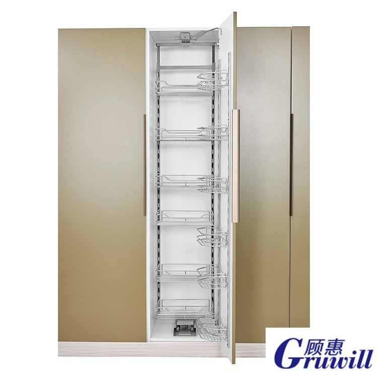 kitchen accessories soft close holder rack shelf pantry tall unit basket drawer organizer pantry stainless steel cabinet basket