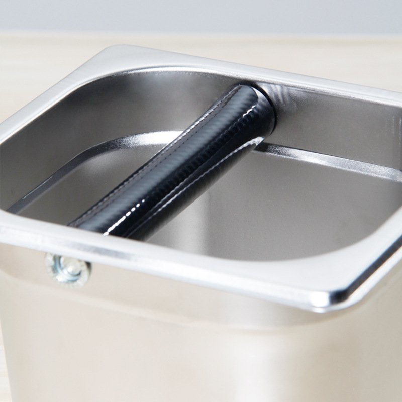 Factory Direct Sales Stainless Steel Coffee Grounds Bucket Bar Counter Tea ground Storage Coffee Knock Box