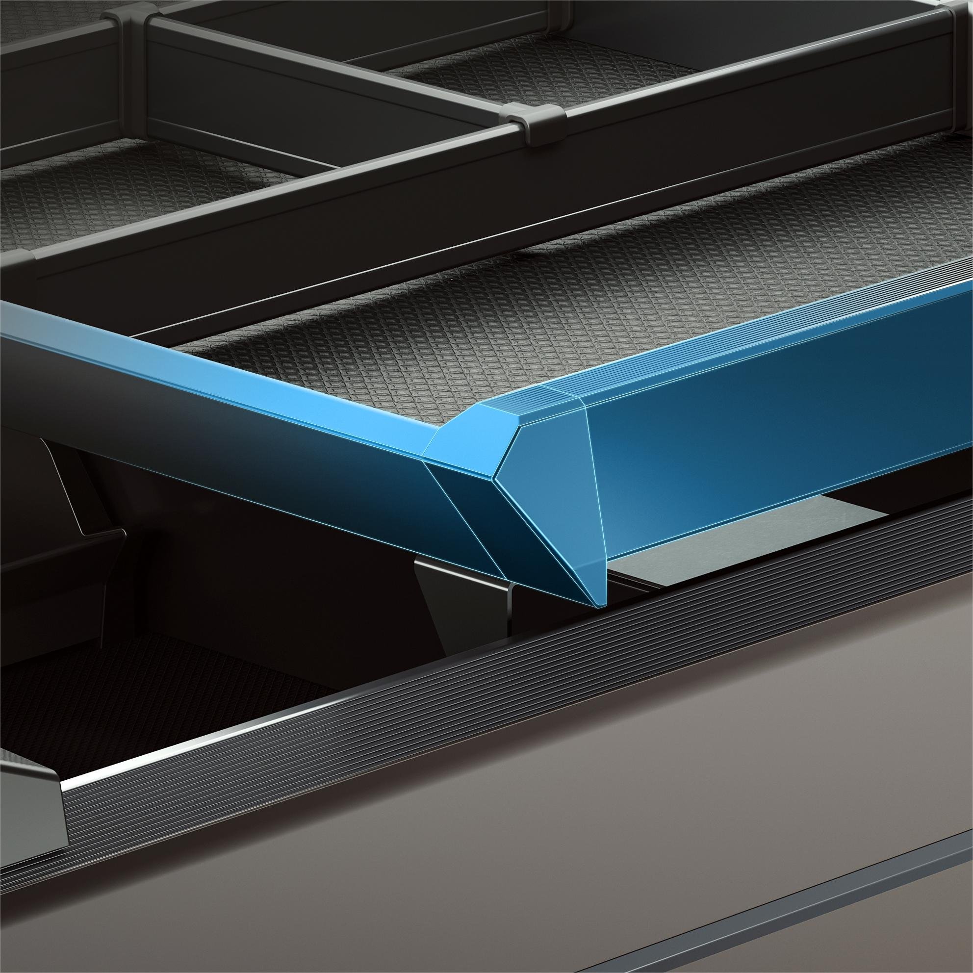 Goldmine Big storage pull out cabinet organizers Aluminum slide out pullout baskets drawers 2 tiers Sliding shelves for kitchen