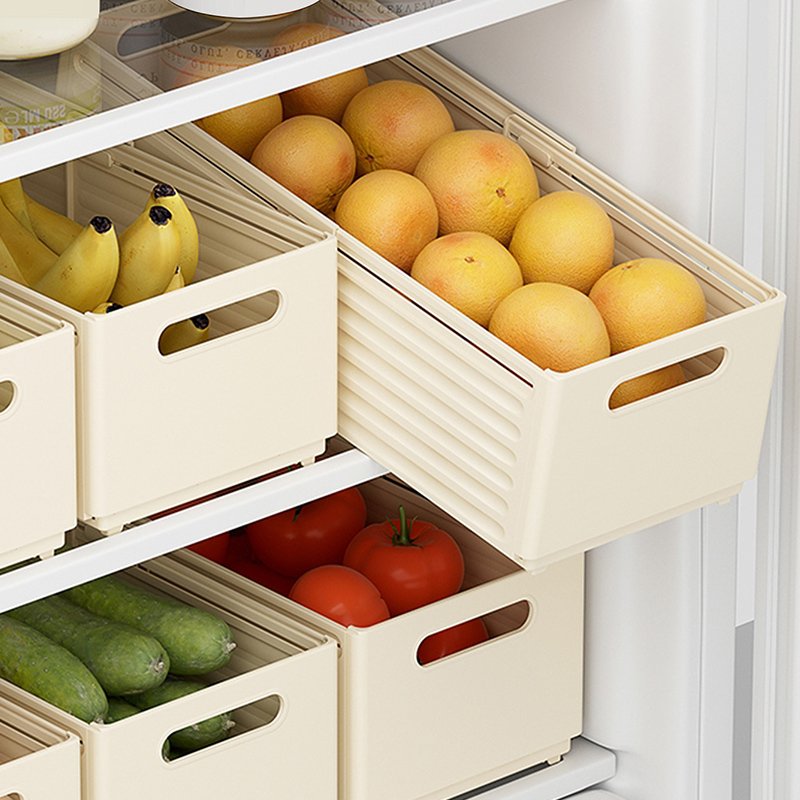 Expandable Wholesale Kitchen Stackable Storage Boxes Containers Plastic Foldable Drinks Storage Drawer Organizer
