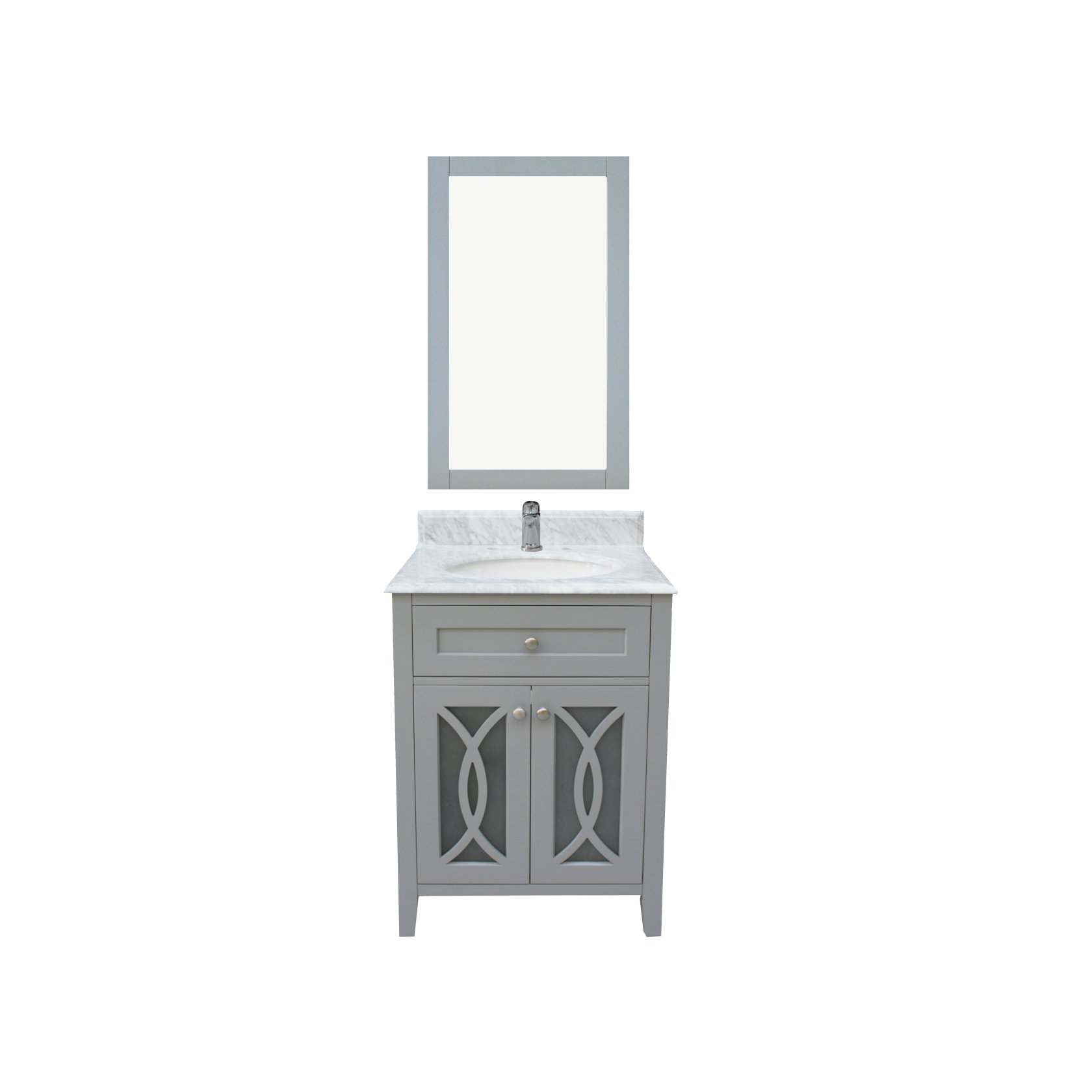 Modern Custom-Made Bathroom Vanity Wall Cabinet Lacquer Finish Mirror MDF Carcase PVC Door Hinge Faucet Drawer Basket Storage