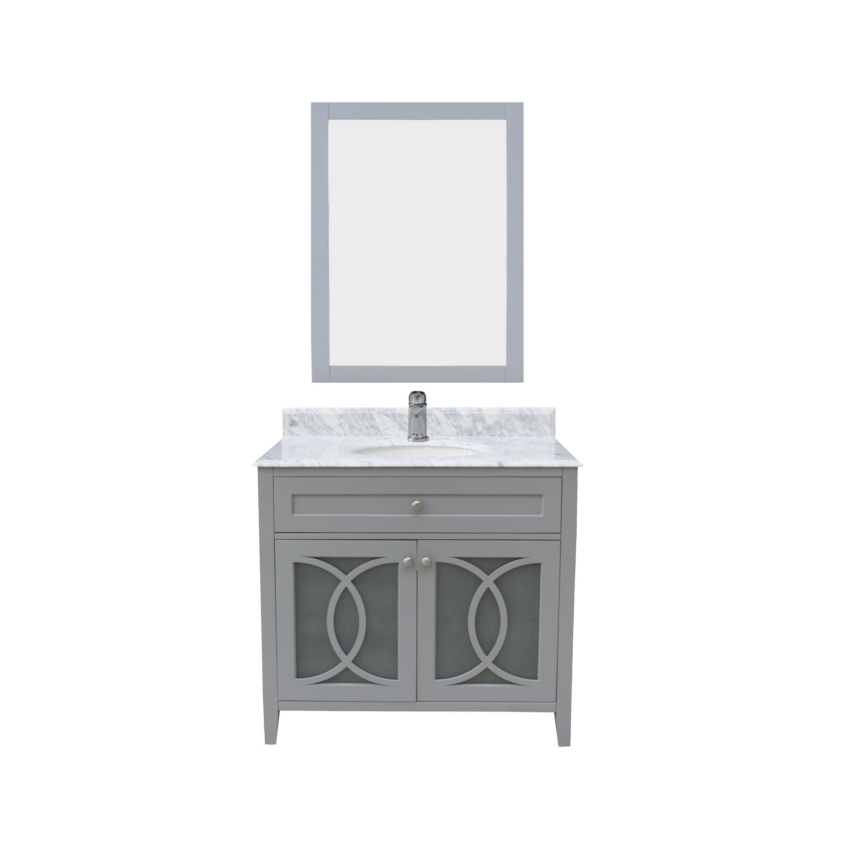 Modern Custom-Made Bathroom Vanity Wall Cabinet Lacquer Finish Mirror MDF Carcase PVC Door Hinge Faucet Drawer Basket Storage