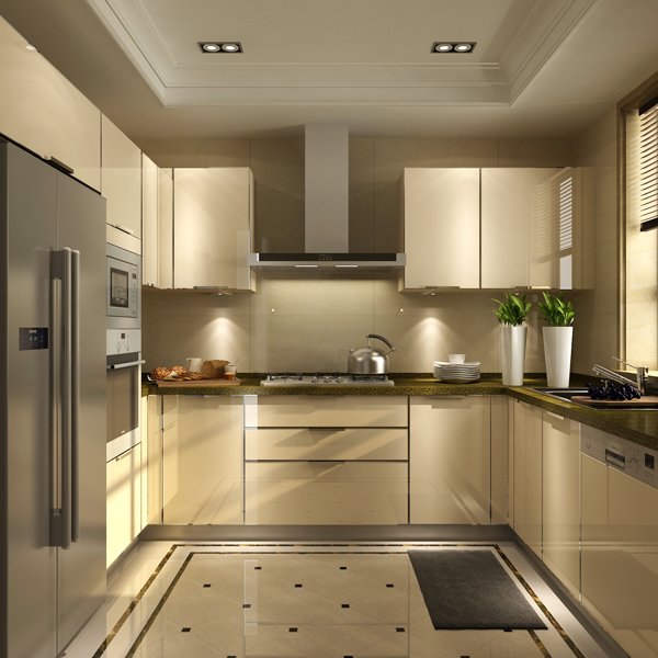 Modern minimalist style kitchen cabinets