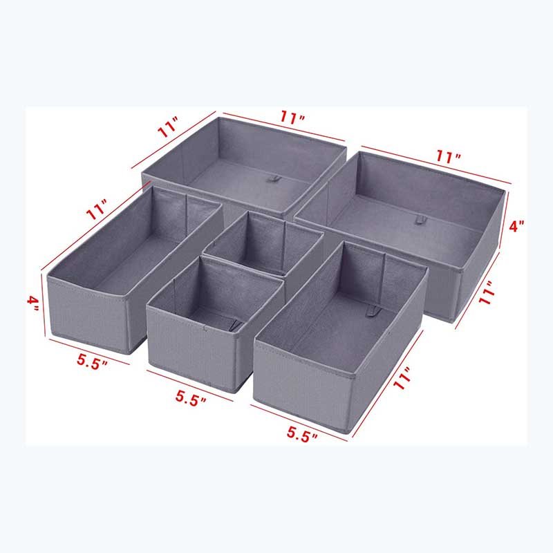 Foldable fabric Organizer Basket Bins for Underwear Bras,Foldable Cloth Storage Box,fabric drawer organizer