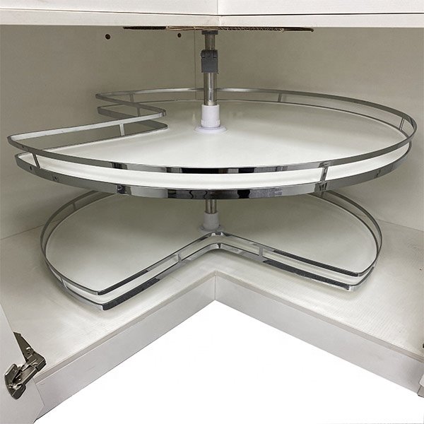 Wire Glass Baskets White Kitchen Organizers Kitchen Storage Kitchen Magic Corner 270 Degree Pull Out Revolving Swivel Wood