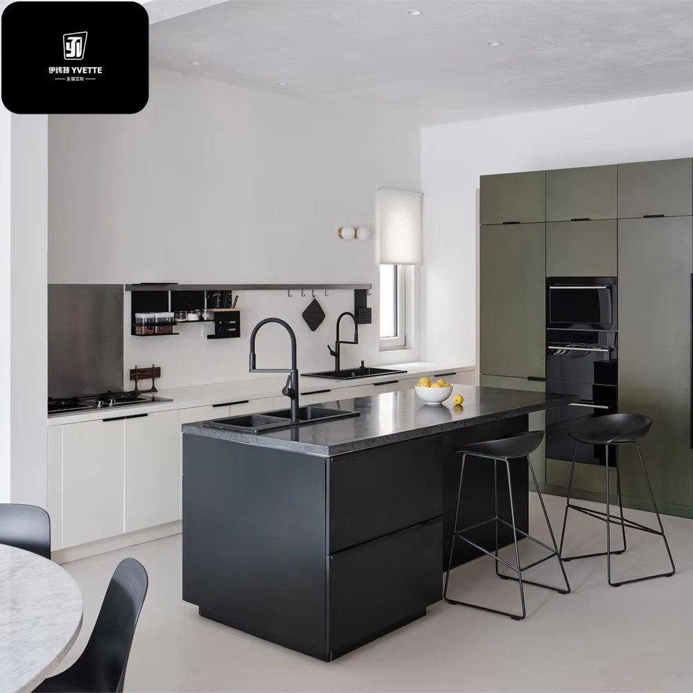 YVT Modern Contemporary Ready-Made Kitchen Cabinets with Sink for Kitchen Furniture Use