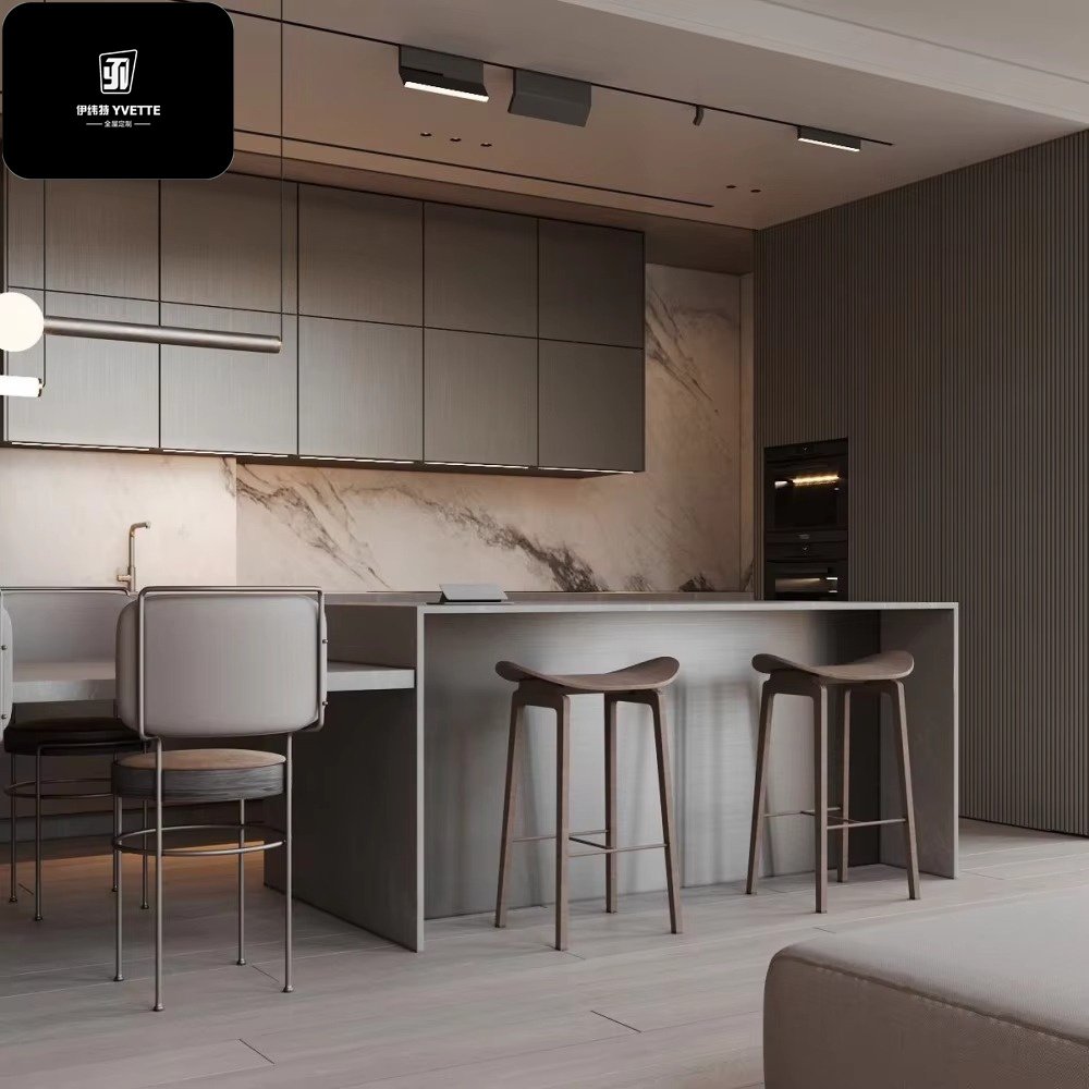 YVT Modern Contemporary Ready-Made Kitchen Cabinets with Sink for Kitchen Furniture Use