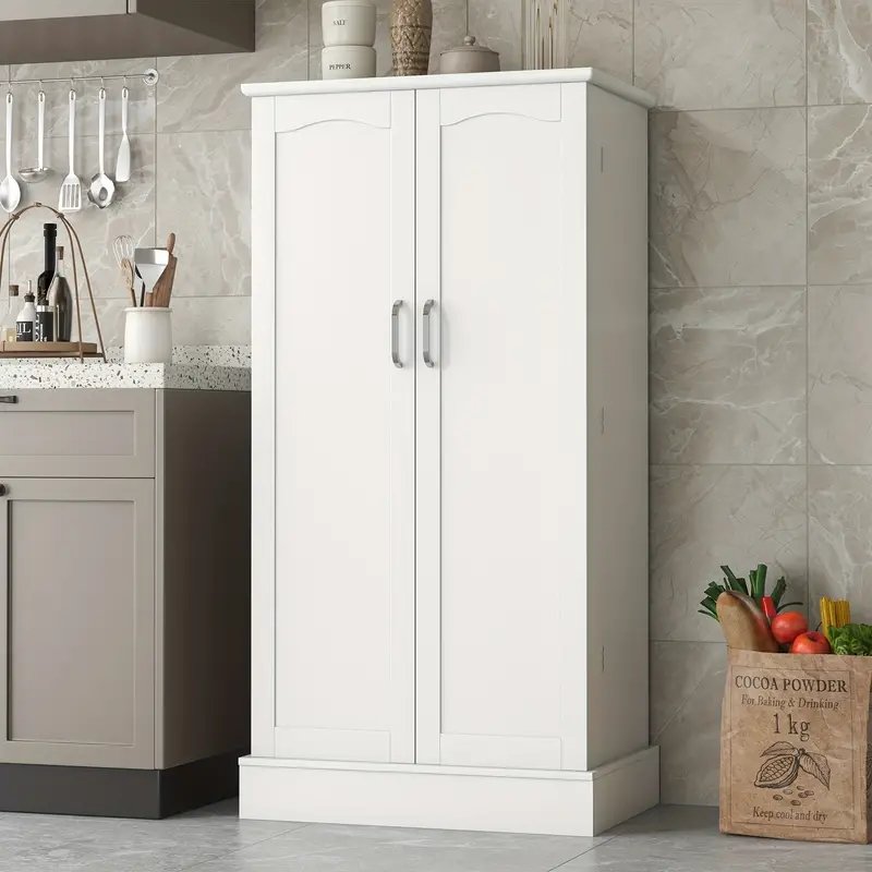 New Adjustable Shelves Buffet Cupboards Sideboard 47 Inches Kitchen Pantry Storage Cabinet Kitchen Pantry Cabinet for Kitchen