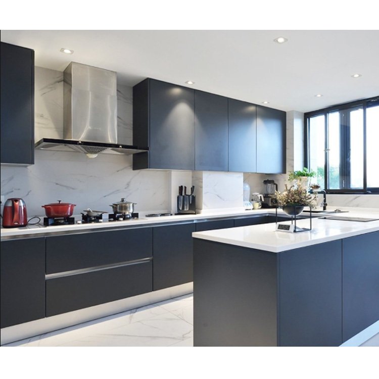 Best quality real wood pantry cabinet accessories custom modern design cheap kitchen units