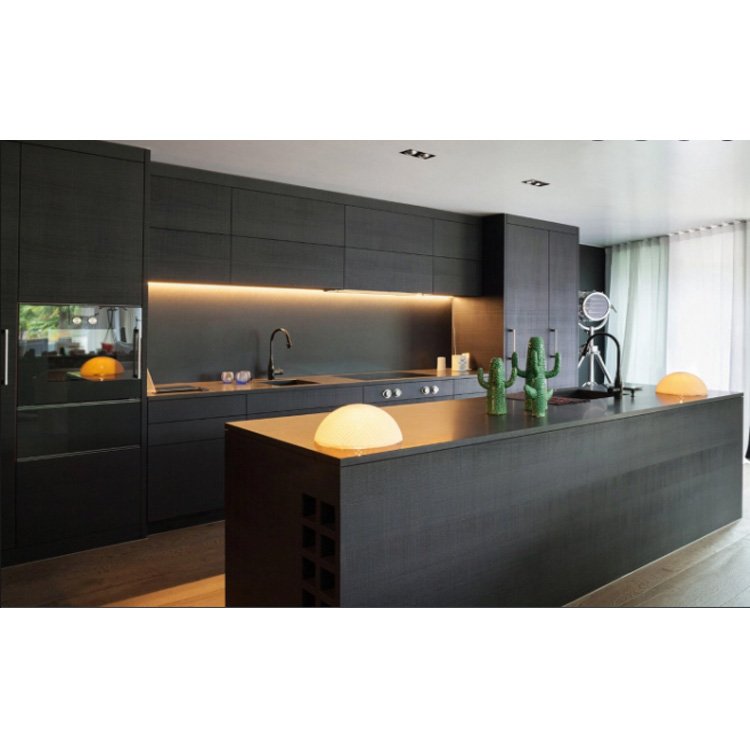 Best quality real wood pantry cabinet accessories custom modern design cheap kitchen units