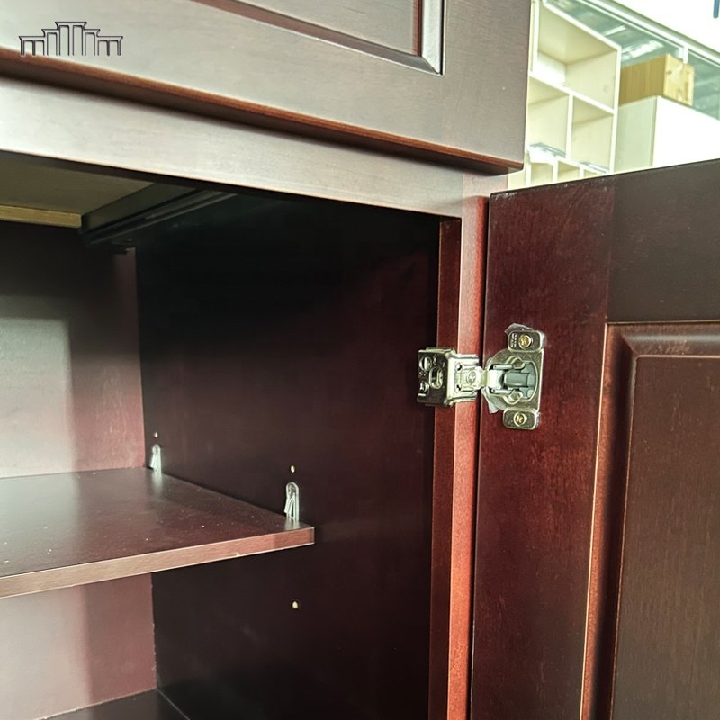 OEM Cabinetry Manufacturer Wholesale Kitchen Cabinets KCMA Solid Wood Espresso Stained Shaker Cabinet With Dovetail Drawer