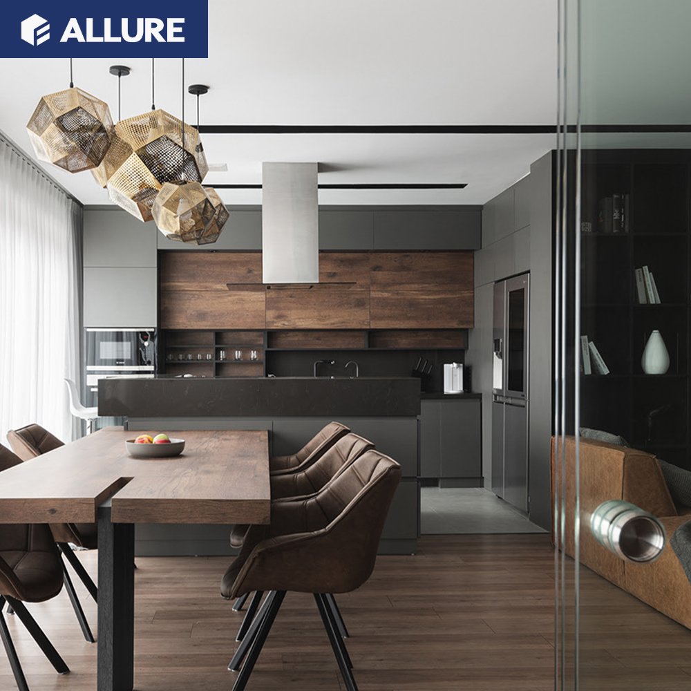 Allure United States Handle Furniture Prefab Room Home Designs Cheap Kitchen Cocina Completa For Sale Kitchen Cabinets