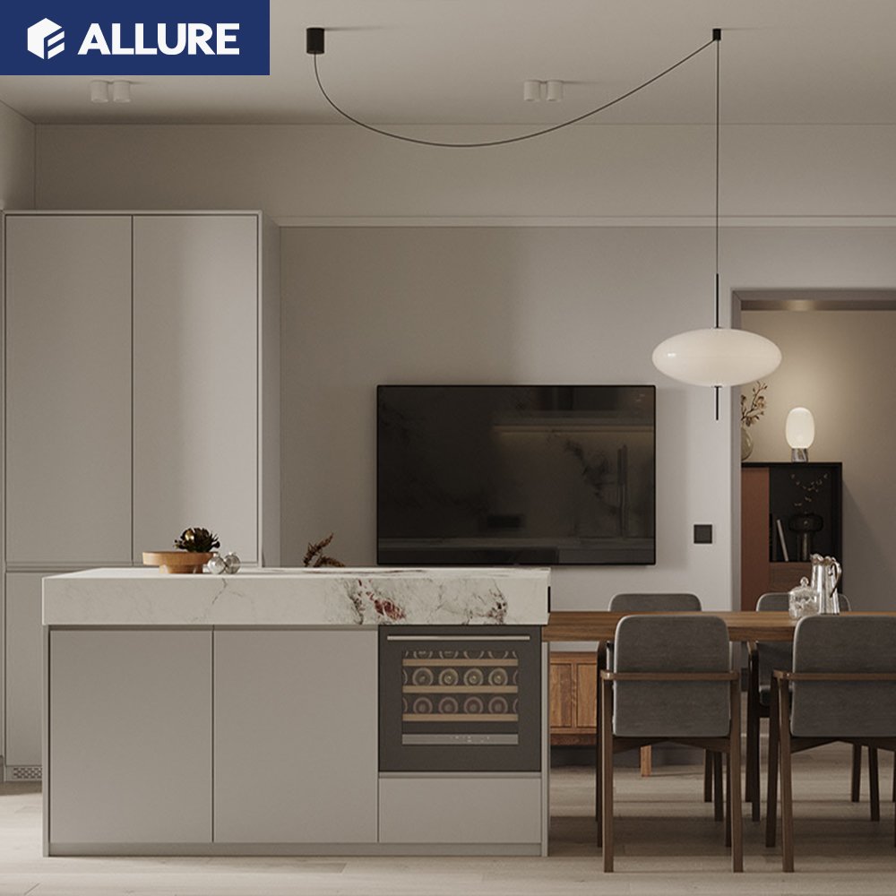 Allure United States Handle Furniture Prefab Room Home Designs Cheap Kitchen Cocina Completa For Sale Kitchen Cabinets