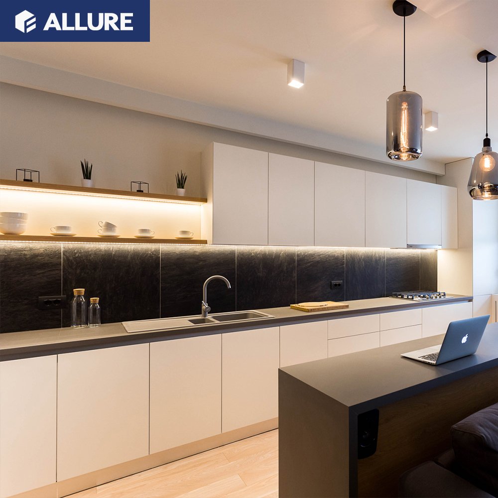 Allure United States Handle Furniture Prefab Room Home Designs Cheap Kitchen Cocina Completa For Sale Kitchen Cabinets