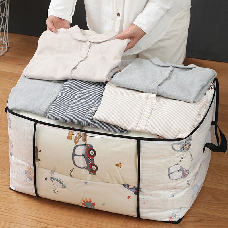 Quilt Storage, Cotton Quilt Bags, Moving and Packing Bags, Clothing Organizer Transparent PVC Home Organization Indoor Glossy