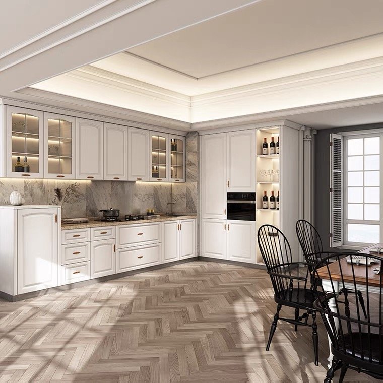 Kangton New Design Solid Wood Cabinet for Kitchen Cabinet