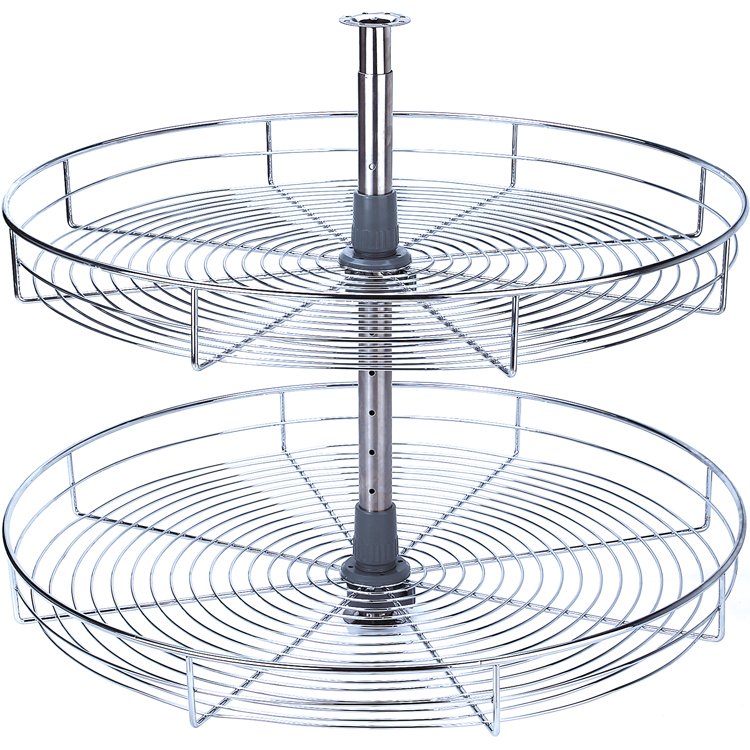TKK Custom Kitchen Cabinet Hardware Pull down Pullout Metal Corner Baskets Drawers Storage Lazy Susan 360 Revolve Basket