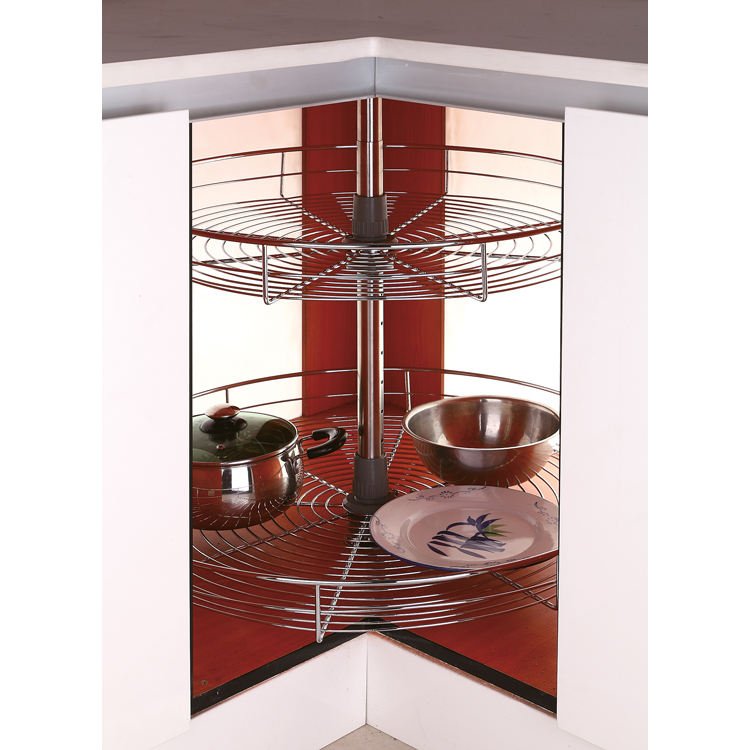 TKK Custom Kitchen Cabinet Hardware Pull down Pullout Metal Corner Baskets Drawers Storage Lazy Susan 360 Revolve Basket