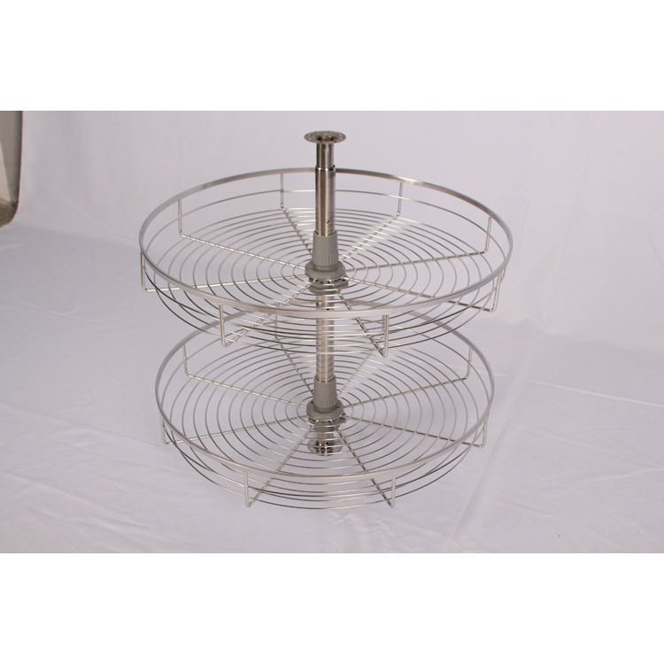 TKK Custom Kitchen Cabinet Hardware Pull down Pullout Metal Corner Baskets Drawers Storage Lazy Susan 360 Revolve Basket