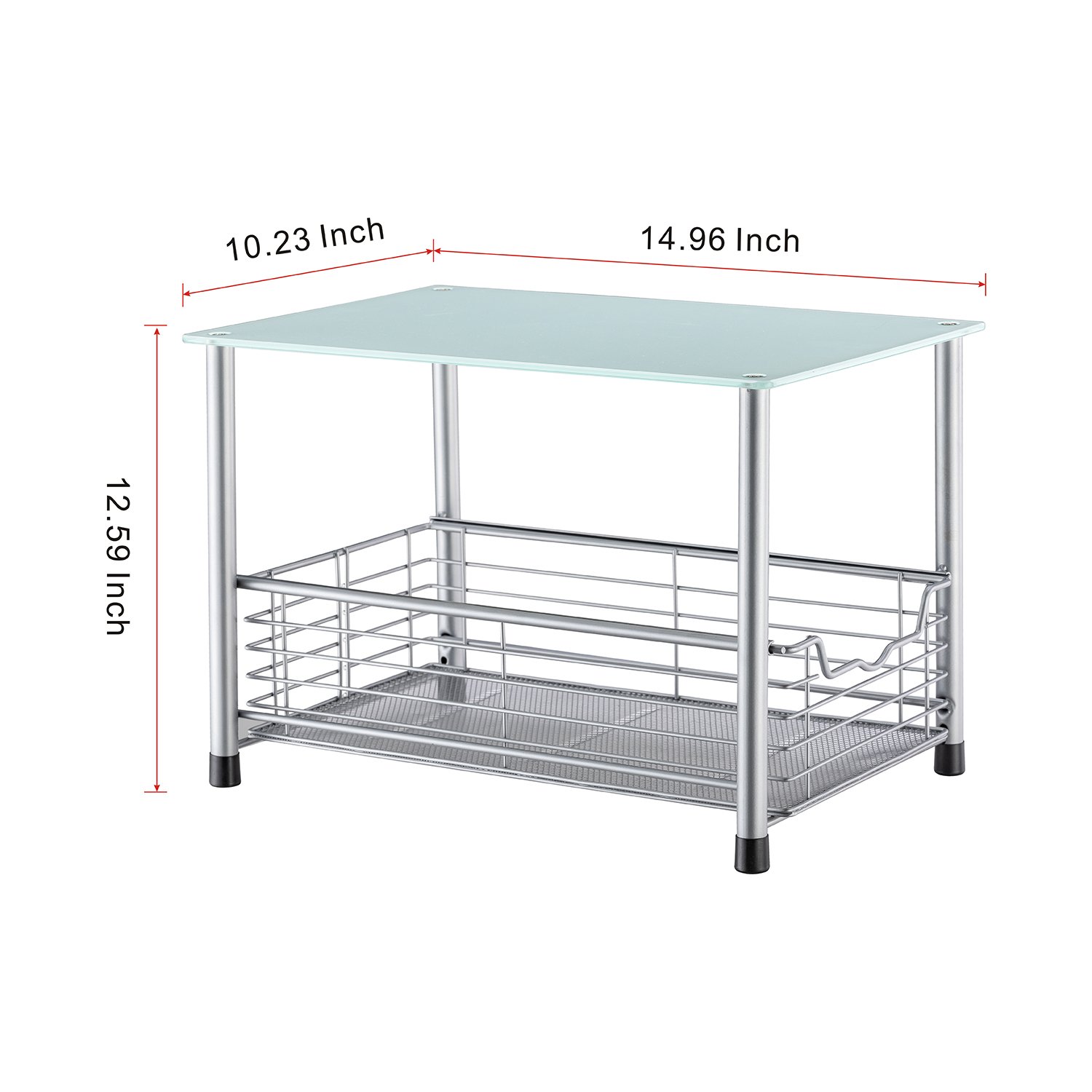 Most Popular 2-Pack Magnetic Spice Rack Organizer Eco-Friendly Flexible Metal Wire Shelf Storage Baskets for Fridge Boxed Packed