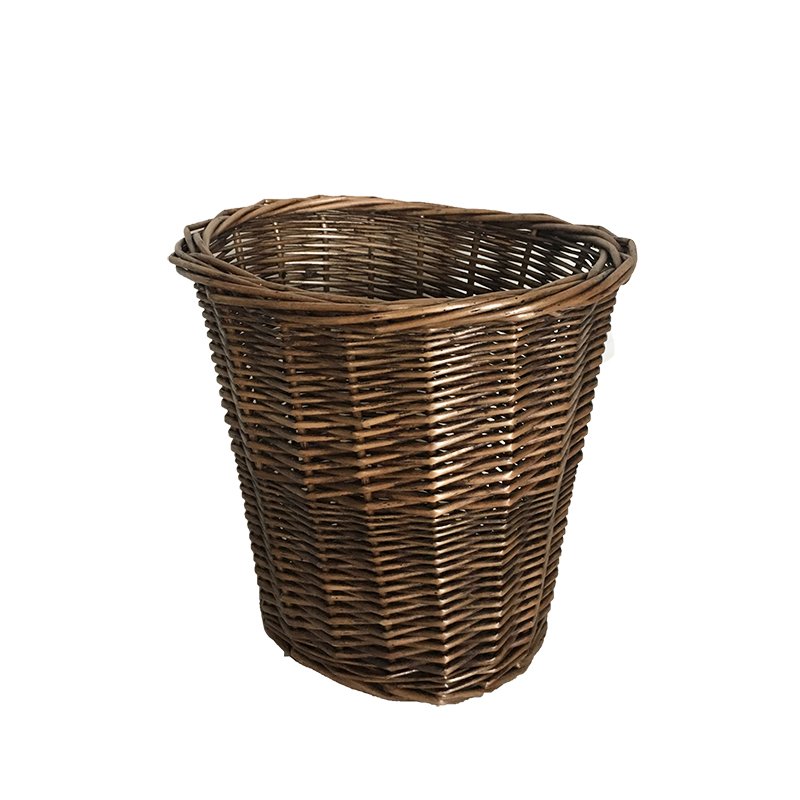 Water Hyacinth Weave Straw Basket Cube Storage For Plant Flower With Plastic Liner