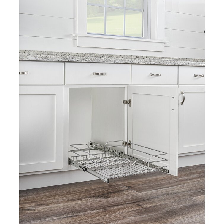 Pull Out Drawer Shelf Wire Basket Pull Out Kitchen Cabinet Organizer Expanding Sliding Cabinet Organizers