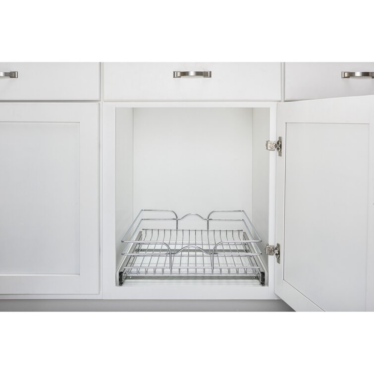 Pull Out Drawer Shelf Wire Basket Pull Out Kitchen Cabinet Organizer Expanding Sliding Cabinet Organizers