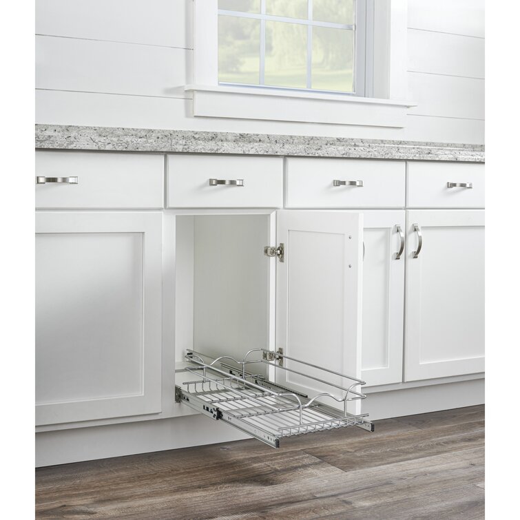 Pull Out Drawer Shelf Wire Basket Pull Out Kitchen Cabinet Organizer Expanding Sliding Cabinet Organizers