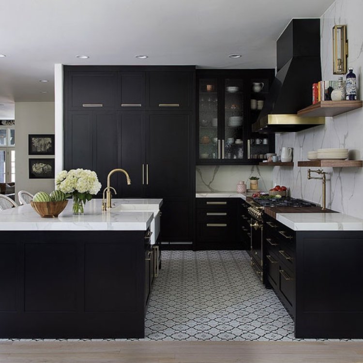 Economical Custom Luxury Kitchen Cupboard Furniture Solid Wood Modular Cupboards Wooden Veneer Kitchen Cabinet