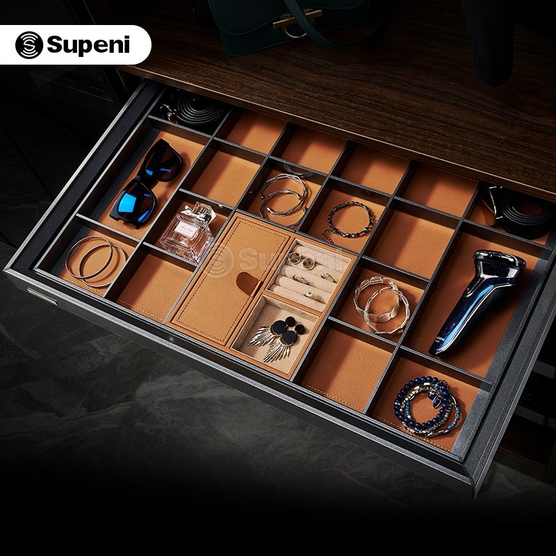 Supeni Wardrobe Closet multi-drawer jewelry box Pull Out drawer jewelry box