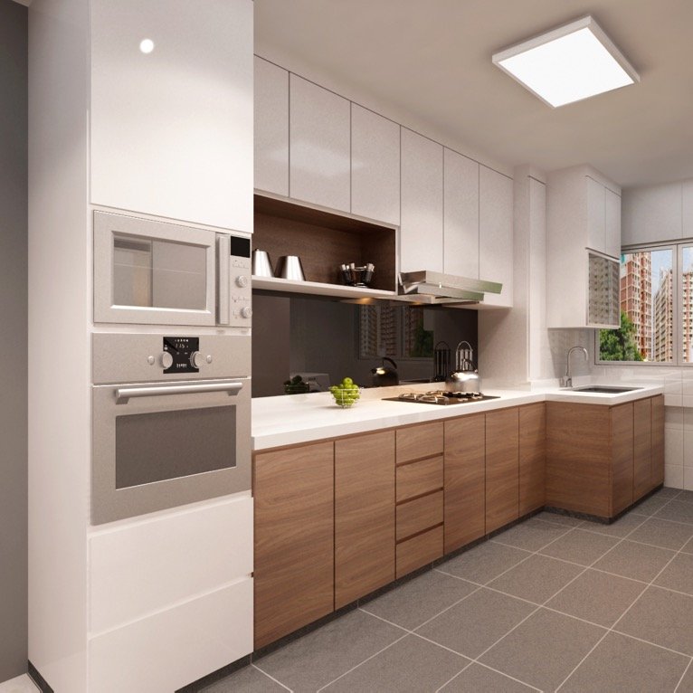 Australia style 2 pac High Gloss Lacquer Modern Kitchen Cabinet
