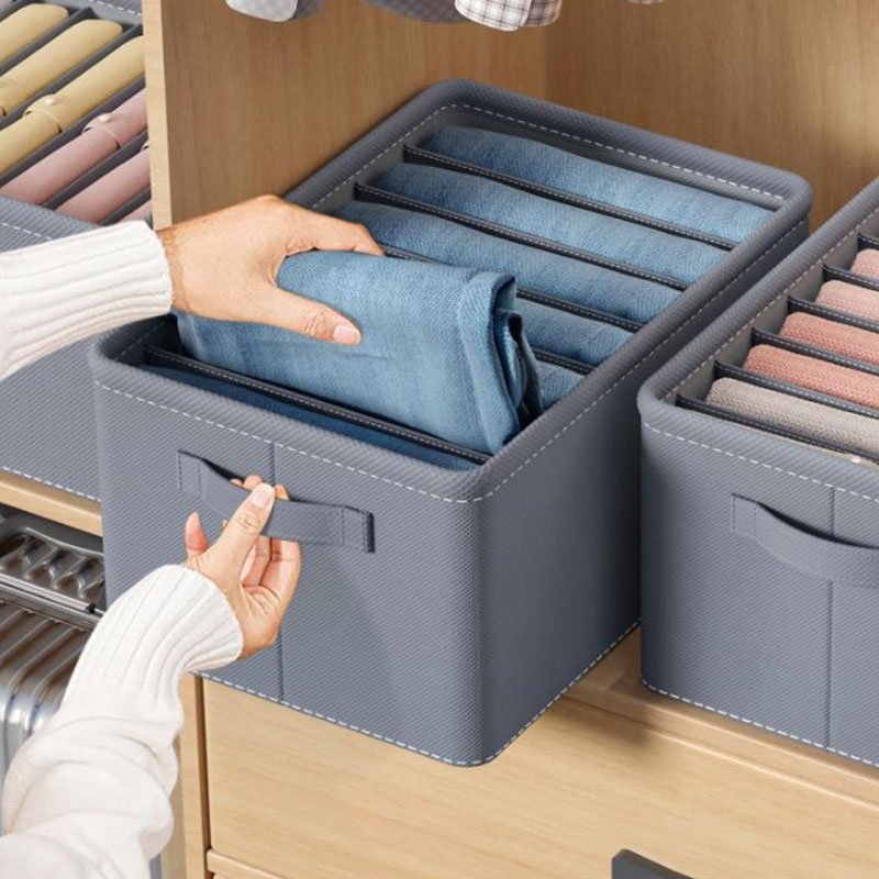 Foldable Large Wardrobe Organizer for Clothes Toys & More - Non-Woven Fabric Storage
