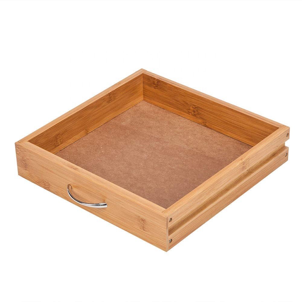 Xiapu Huayao Rolling Wood Kitchen Trolley Island Cart Dining Storage Stand w/Basket Drawers