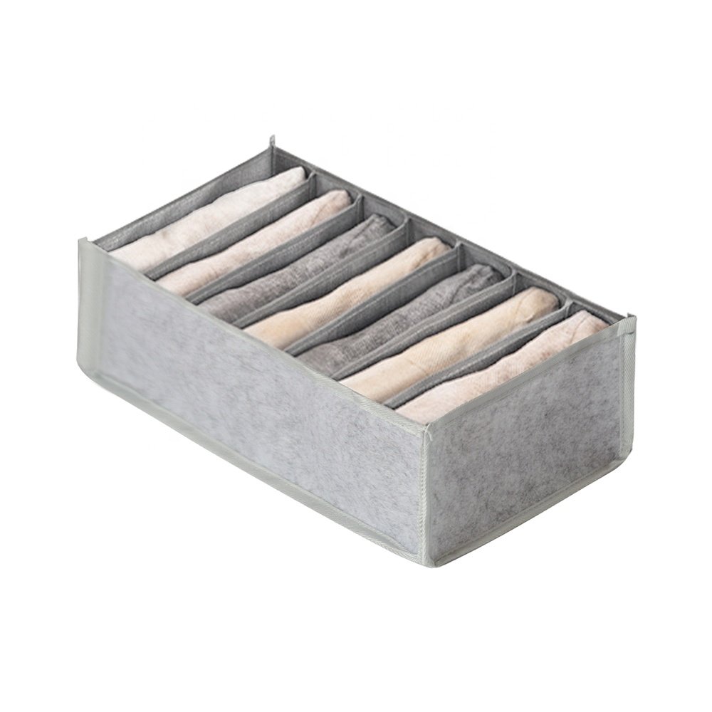 Best selling wardrobe clothes organizer convenient folding felt clothes drawer dividers organizer for closet