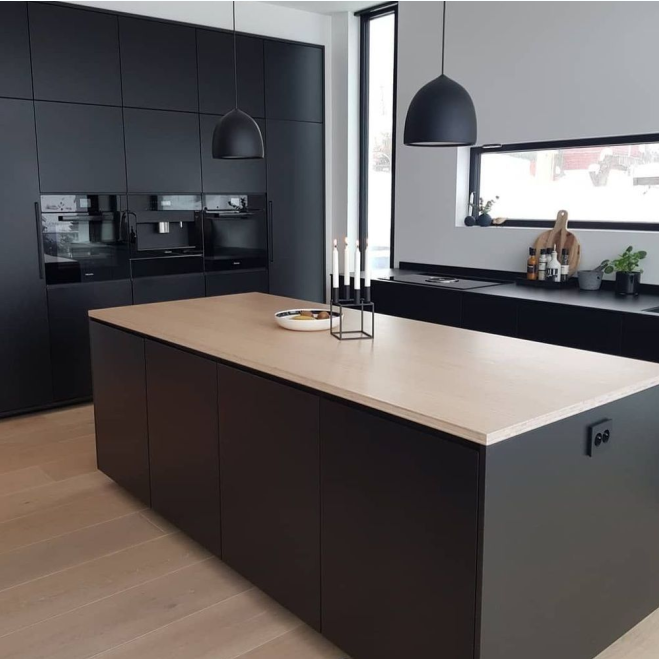 YAMAN Rta Lacquer Modular Islands Kitchen Cabinets For Sale